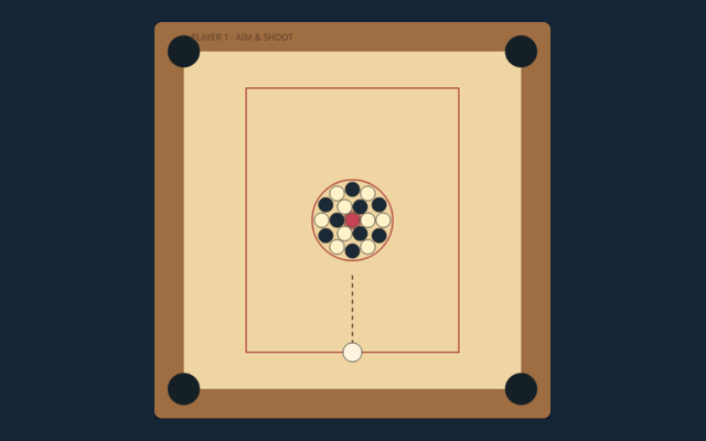 Carrom playing interface