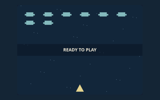 Space Defender playing interface